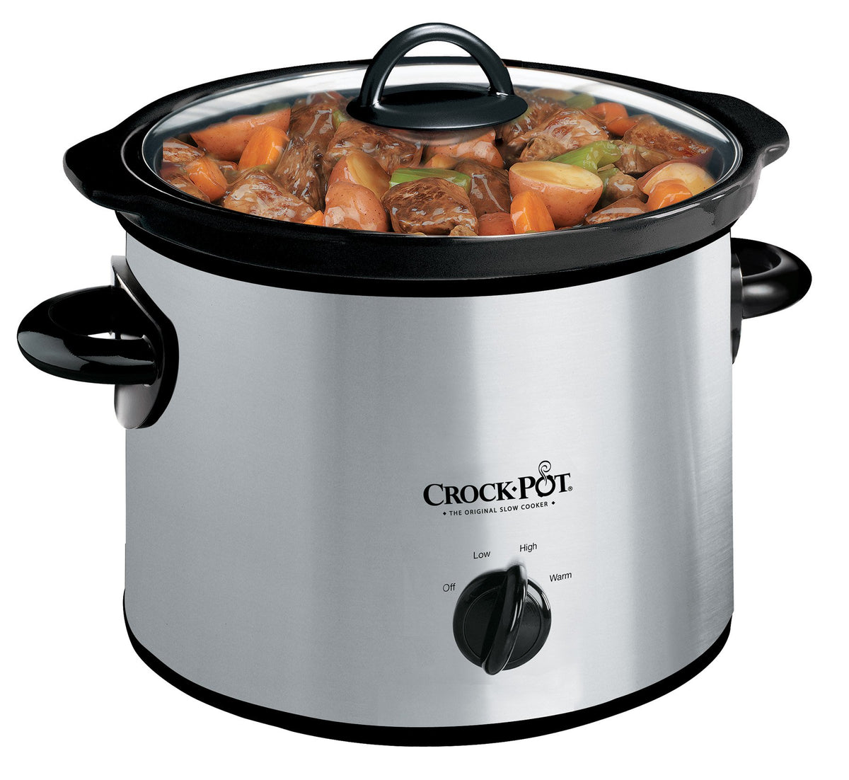 3-Quart Manual Slow Cooker Stainless Steel A719