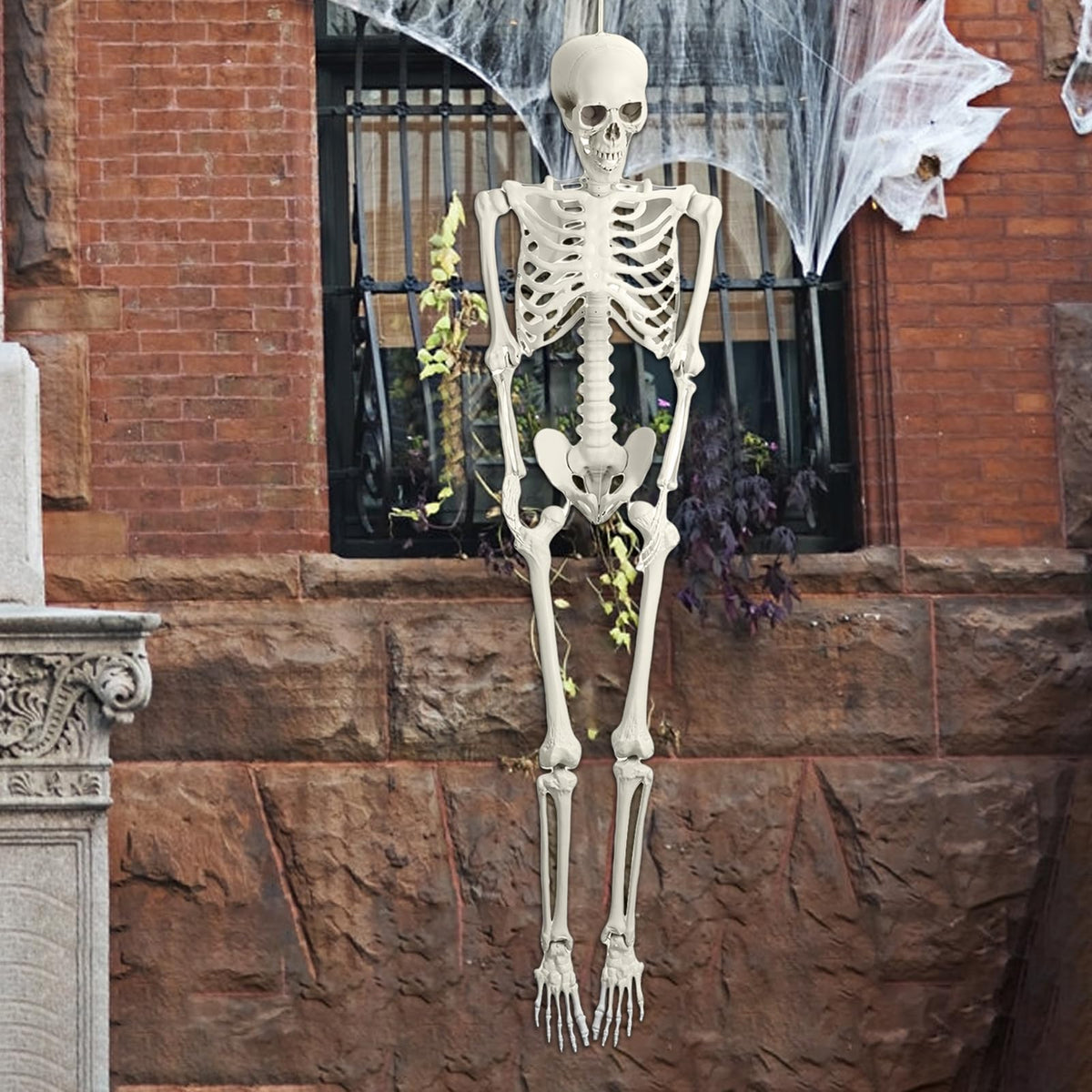 5.4ft Poseable Life Size Skeleton with Movable Joints H509