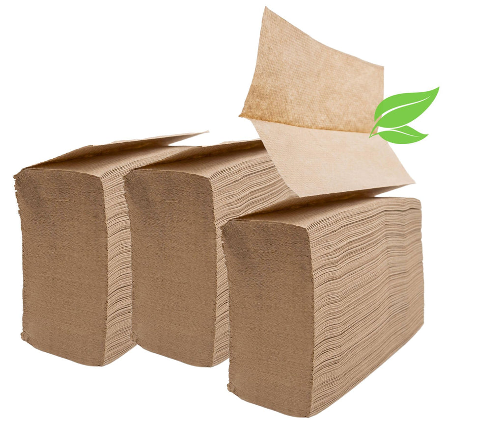 Brown Unbleached Z-Fold Paper Towels 1000ct S50797