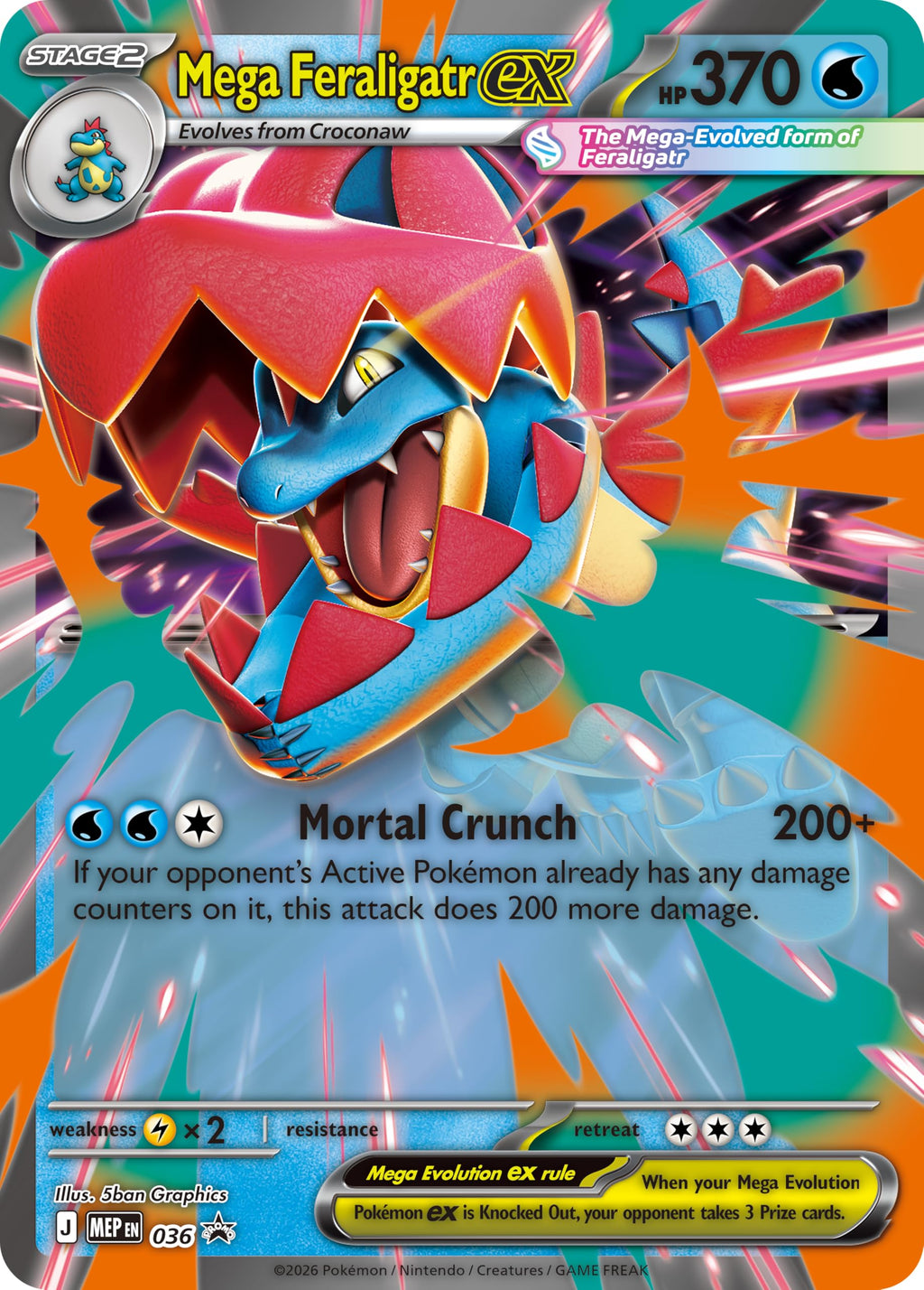 Pokémon TCG Mega Feraligatr ex Box S992337