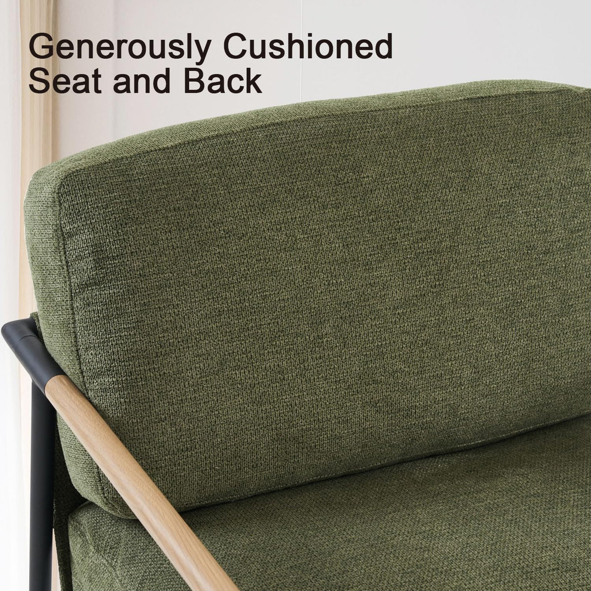 Green Chenille Accent Chair Set of 2 P672696