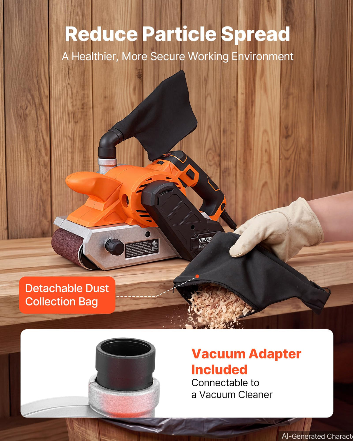 11.5A 4" x 24" Variable Speed Belt Sander O25851