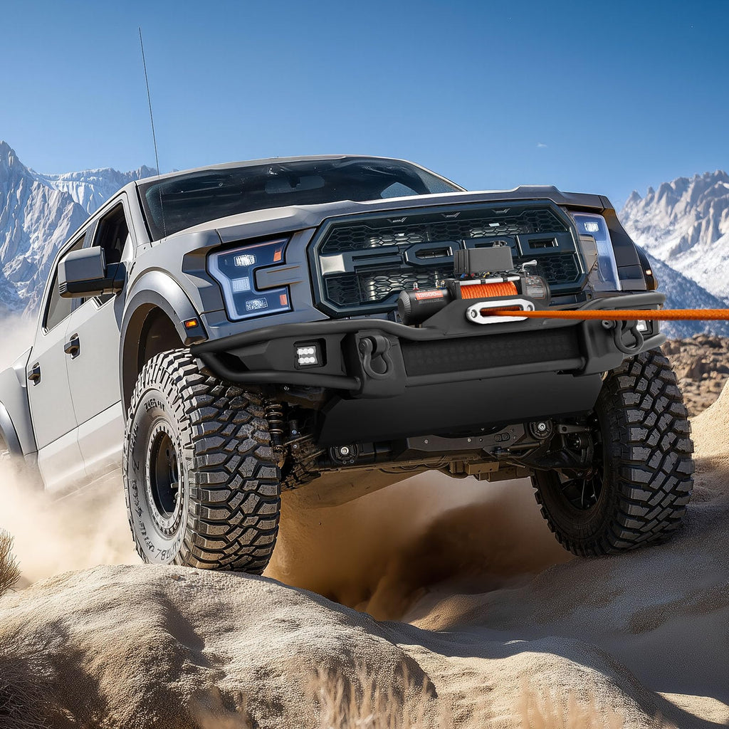 13,500 lb 12V DC Electric Truck Winch with Synthetic Rope Z118062