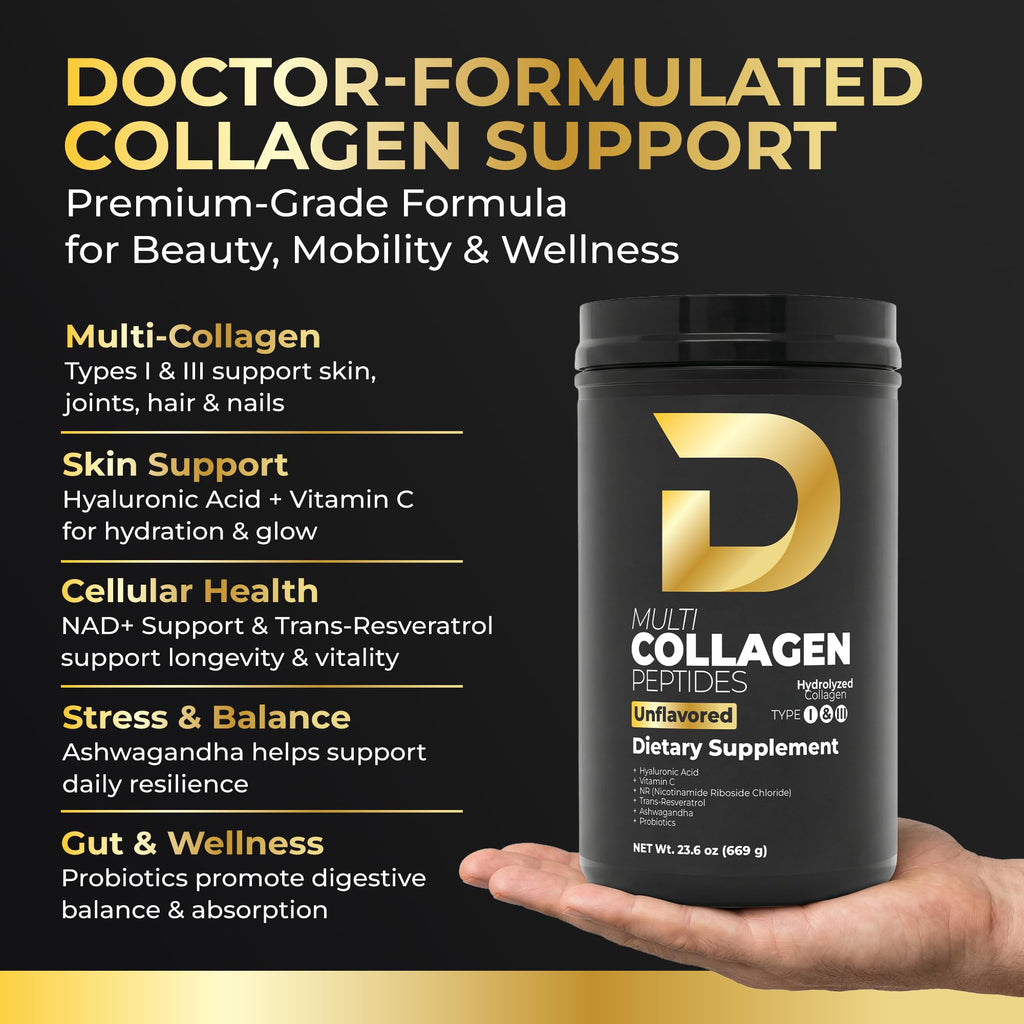 Multi Collagen Peptides Powder Unflavored 30 Servings A839761