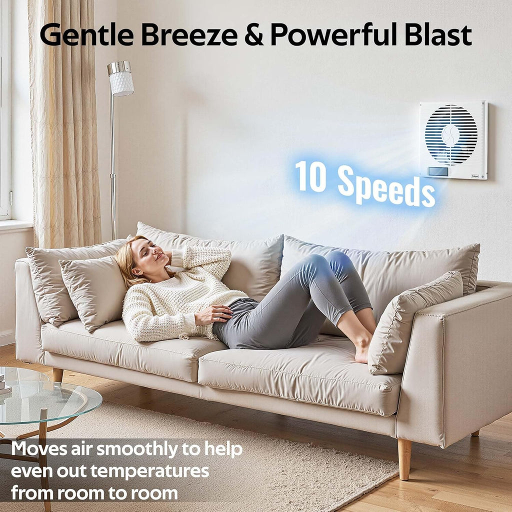 8" Room to Room Air Transfer Fan with Remote K52819