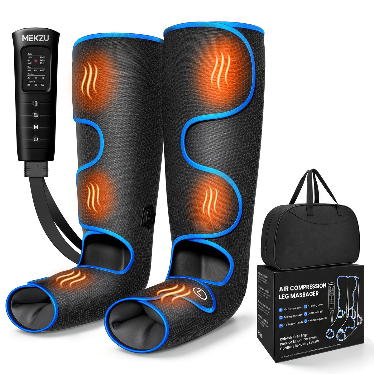 Air Compression Leg Massager with Heat T7006