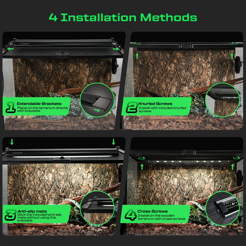 8-Inch UVB Reptile Light Fixture O9547