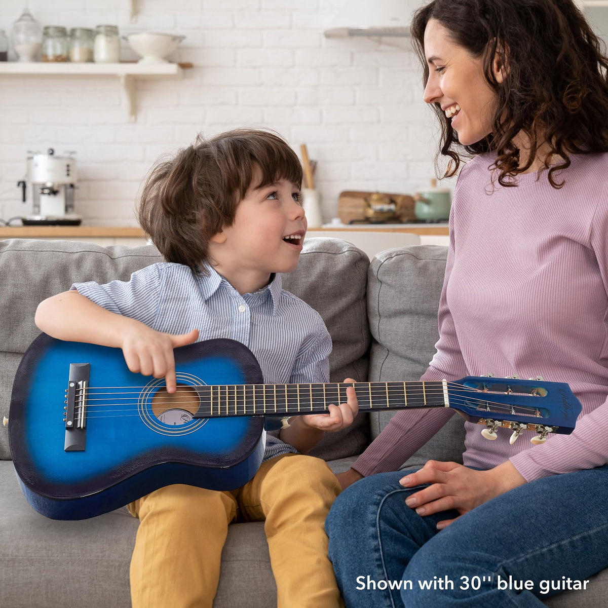 30-inch Kids Acoustic Guitar Beginner Kit with Gig Bag N834258