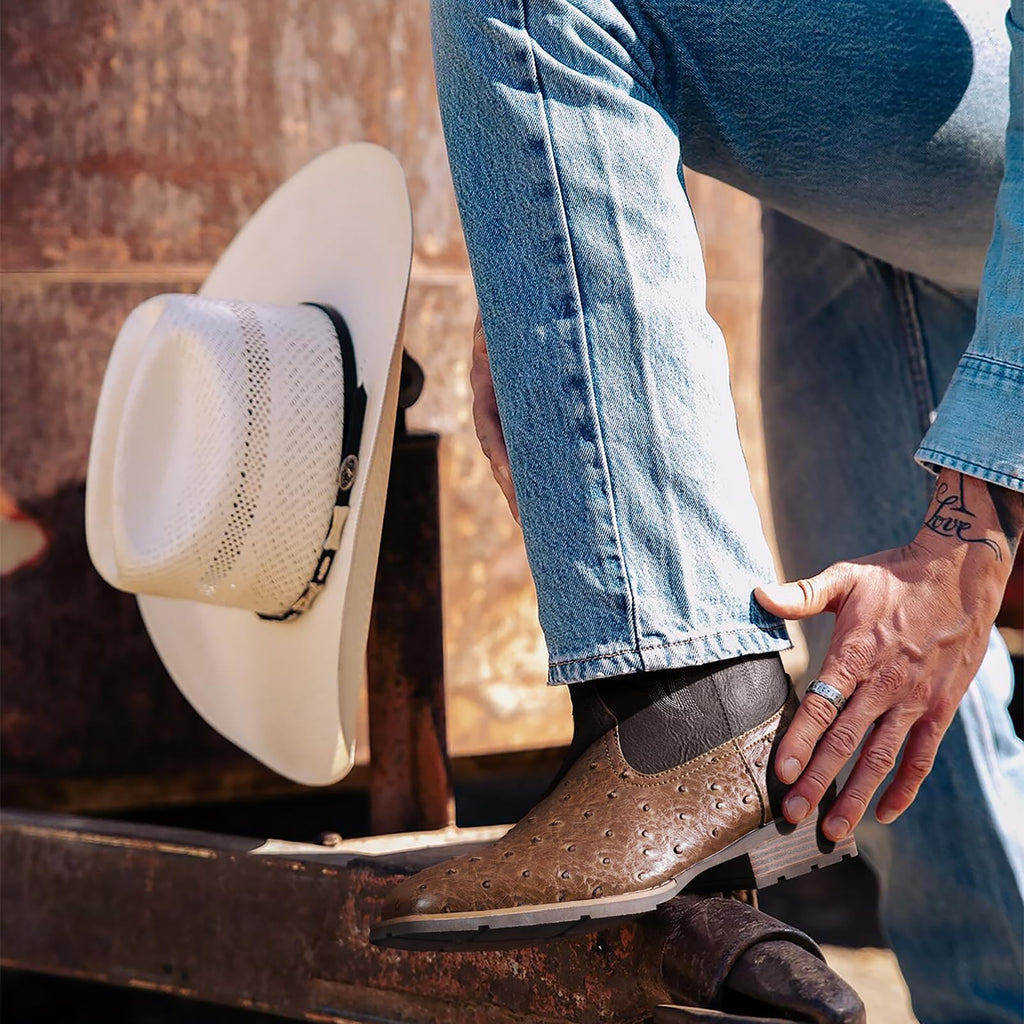 Cowboy Boots for Men with Square Toe U688058