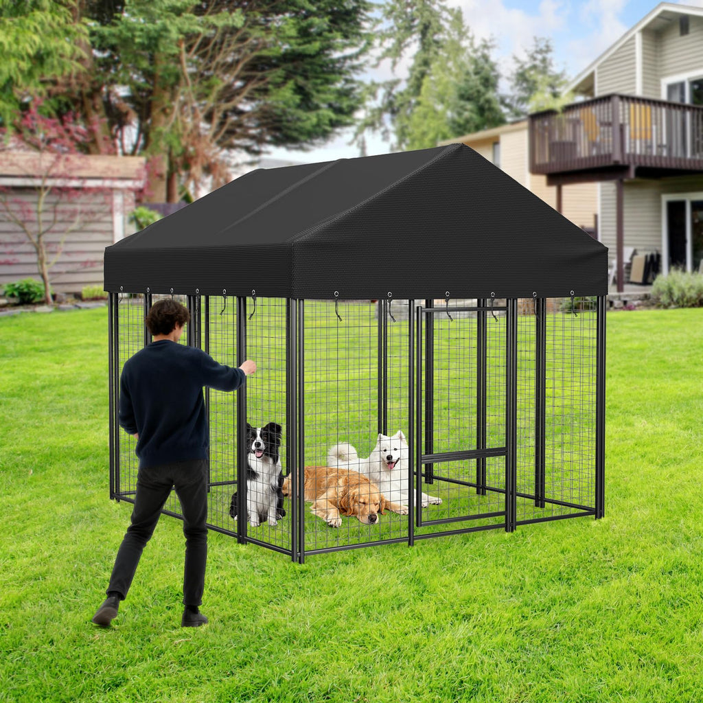 Heavy Duty Waterproof UV Resistant Dog Kennel Cover B8240