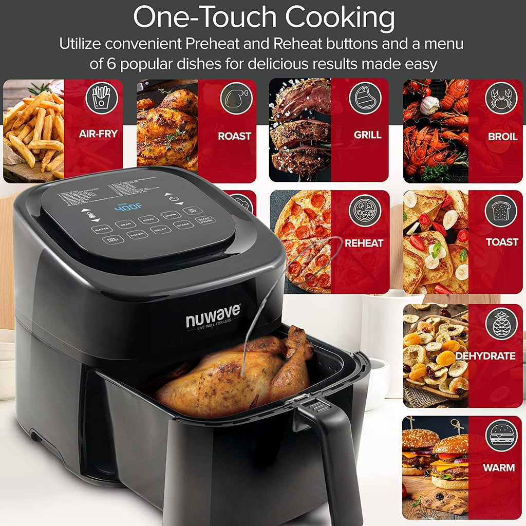 6-Quart Digital Air Fryer with Probe M213