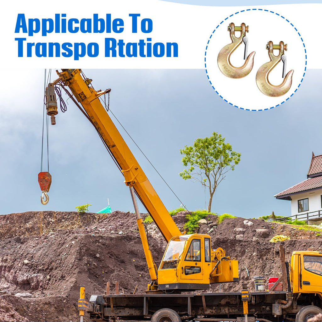 3/8 Clevis Slip Hook with Safety Latch E702