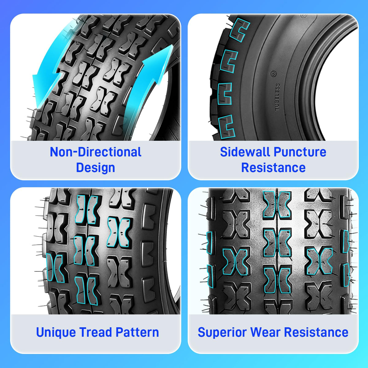19x7-8 ATV UTV Tires Set of 2 O46110
