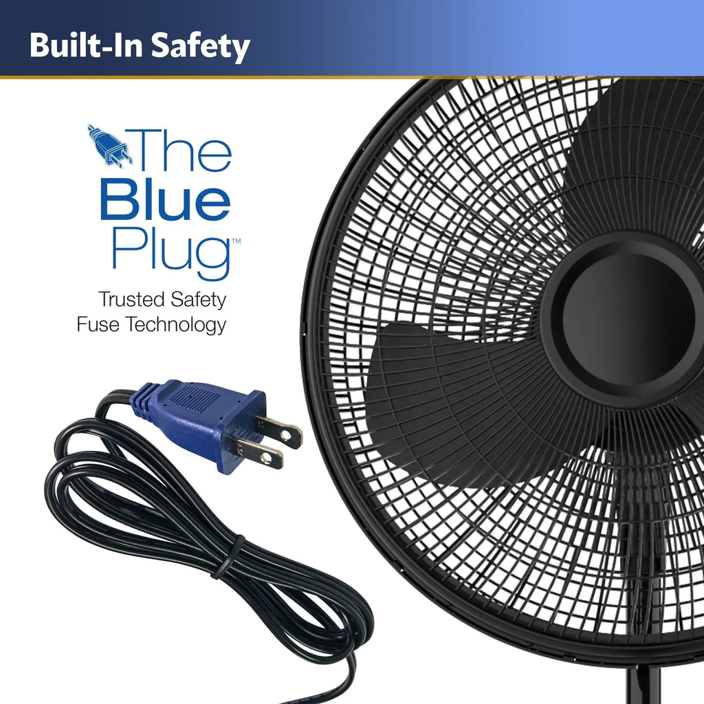 16" Oscillating Adjustable Pedestal Fan X1654