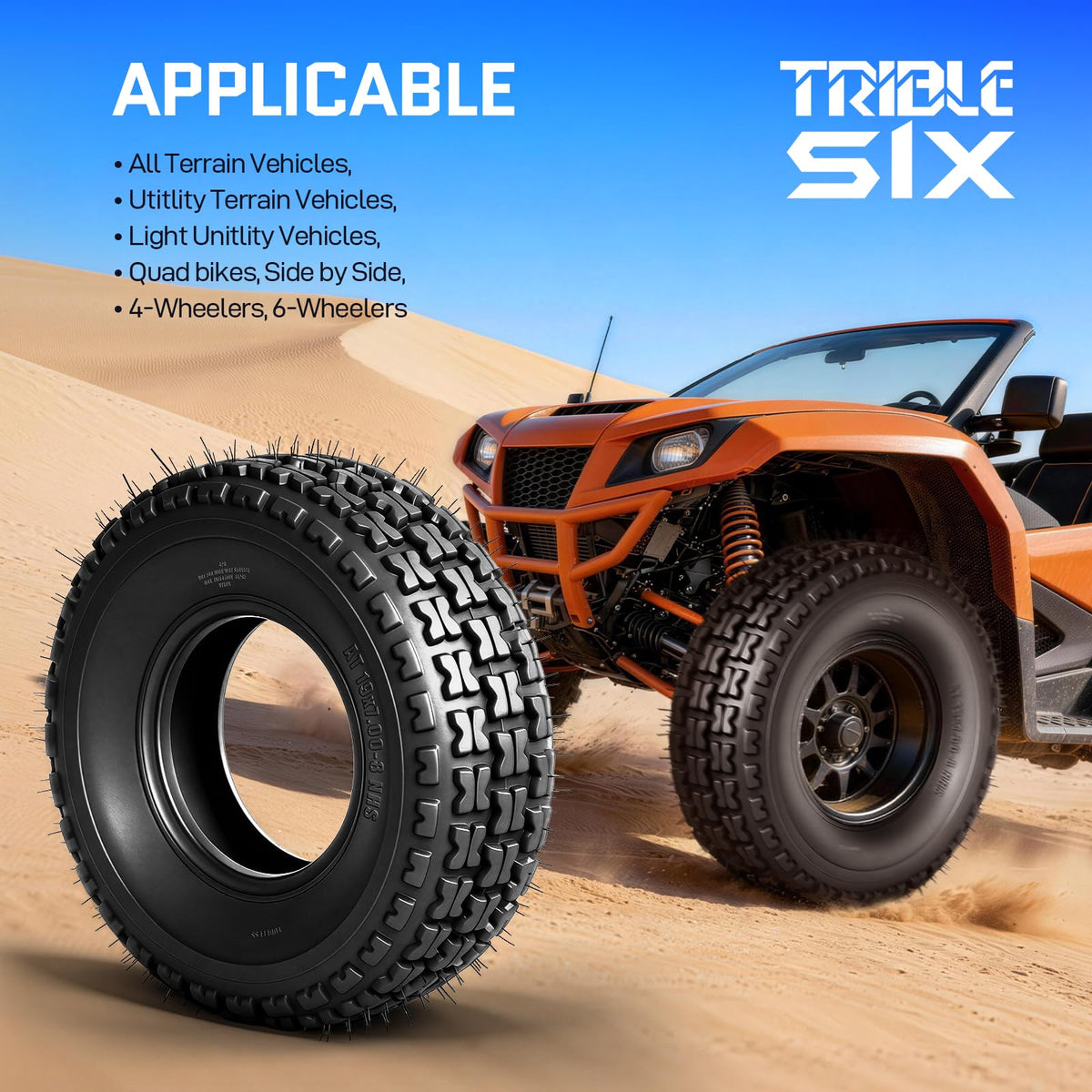 19x7-8 ATV UTV Tires Set of 2 O46110