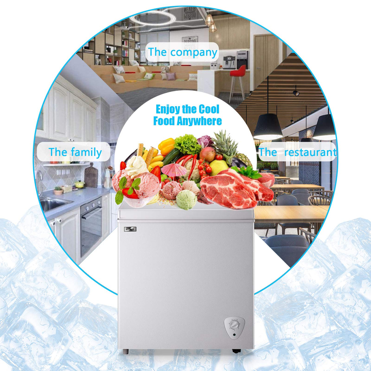 White 5.0 Cu.Ft Chest Freezer B435935