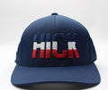 Navy Blue Cotton Blend Adjustable Snapback Baseball Cap I1759