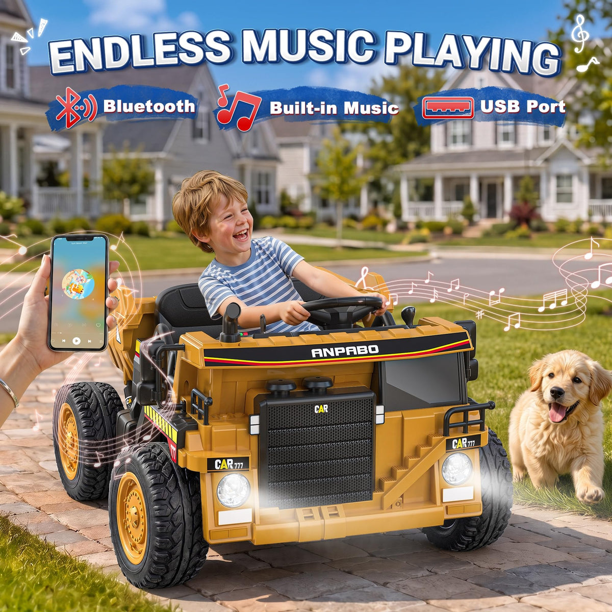 24V Ride On Dump Truck with Electric Dump Bed E307