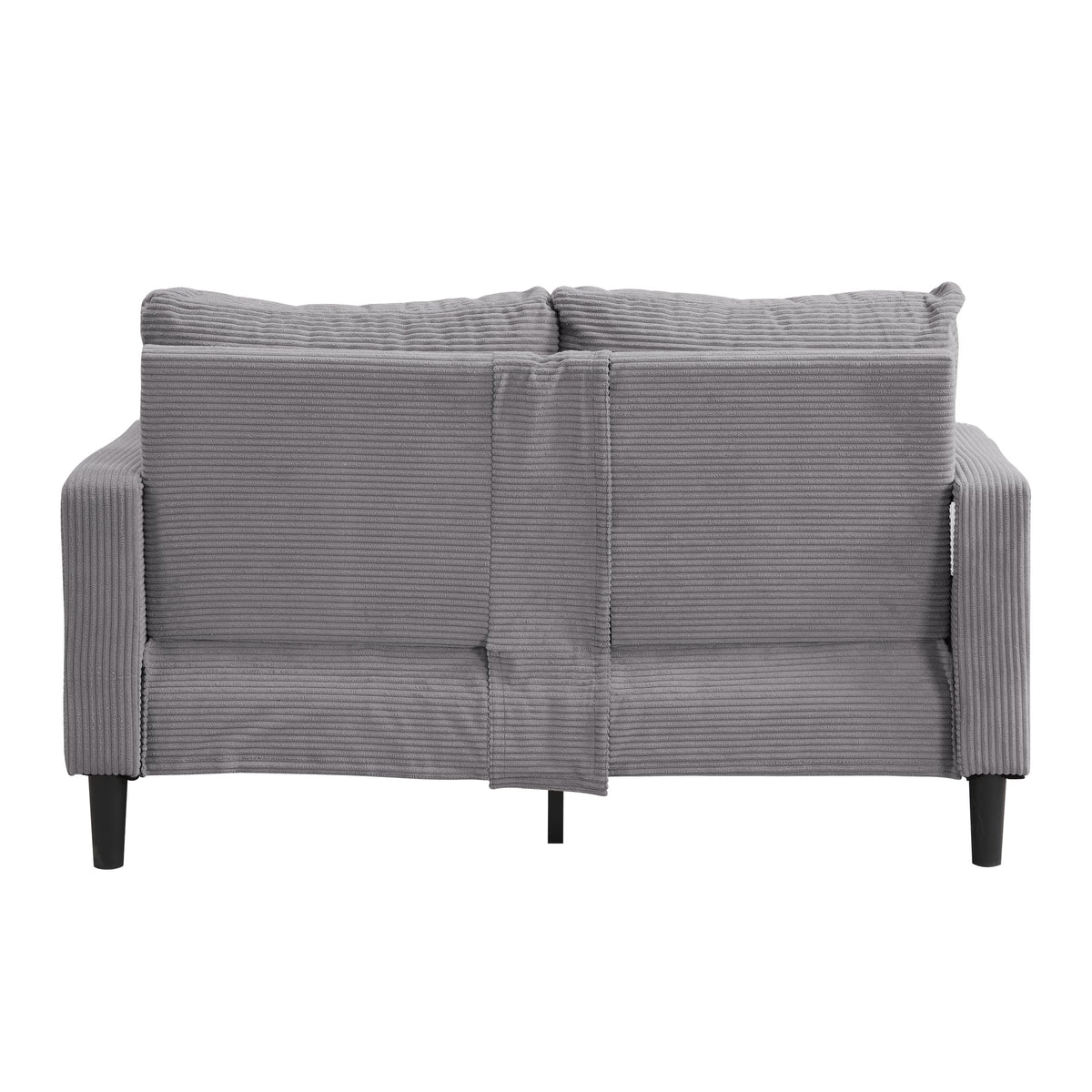Oversized Corduroy Sofa with 2 Throw Pillows K73788