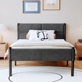 14 Inch Twin Size Grey Metal Bed Frame L548719
