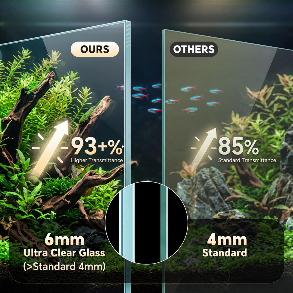 2.58 Gallon Glass Fish Tank Y339