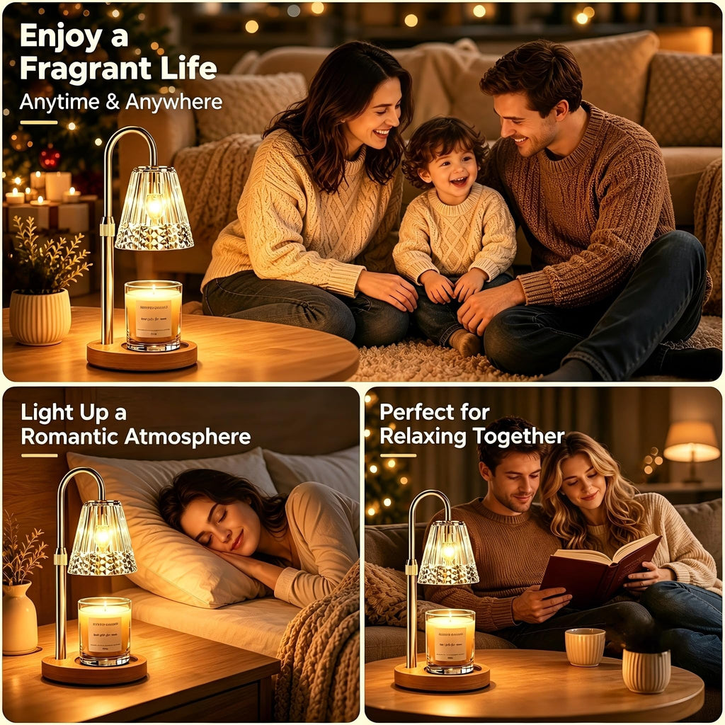 Candle Warmer Lamp 2 Pack with Timer & Dimmer F9505